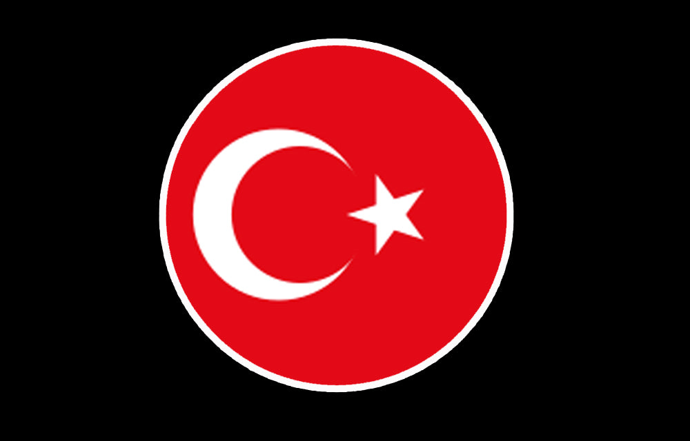 Türkei Nationalflagge Logo (Menge 1 = 1 Sätze / 2 Logo Film / Kann von Lichtern andere Logos ersetzen )