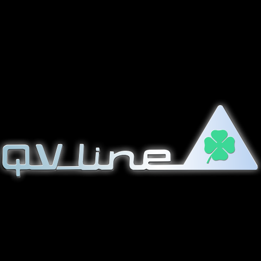 Alfa Romeo QV LINE & Quadrifoglio Verde LOGO PROJEKTOT LIGHTS Nr.57 (Menge 1 = 2 Logo Film / 2 Türlichter)