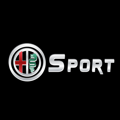 Alfa Romeo Sport LOGO PROJECTOR LIGHTS Nr.74 (Menge 1 = 2 Logo Film / 2 Türlichter)