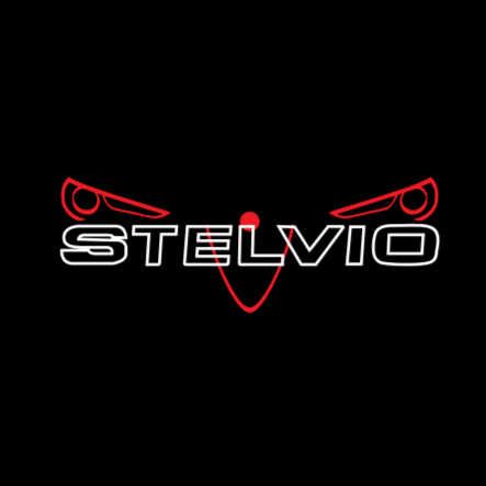 Alfa Romeo Stelvio LOGO PROJECTOT LIGHTS Nr.97 (quantità 1 = 2 Logo Film / 2 luci porta)