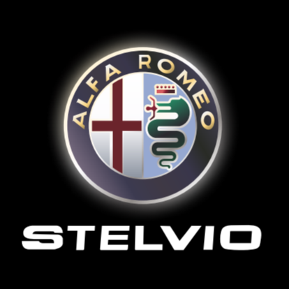 Alfa Romeo Stelvio LOGO PROJECTOT LIGHTS Nr.95 (quantité 1 = 2 Logo Film / 2 feux de porte)