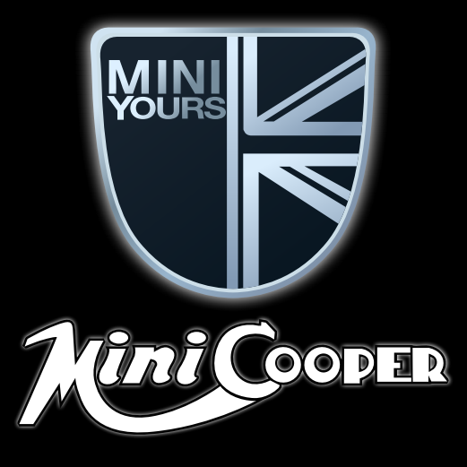 MINI COOPER LOGO PROJECROTR LIGHTS Nr.41 (quantité 1 = 2 Film Logo / 2 feux de porte)