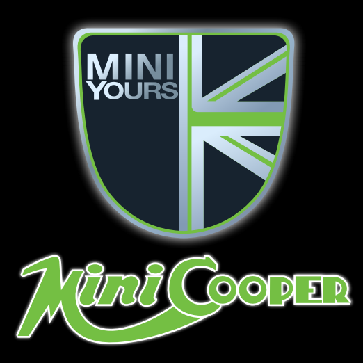 MINI COOPER LOGO PROJECROTR LIGHTS Nr.42 (quantità 1 = 2 Logo Film / 2 luci porta)