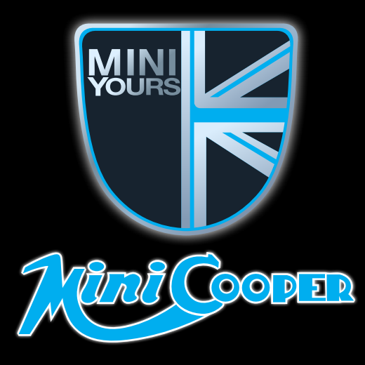 LUCI PROIETTORI MINI COOPER LOGO Nr.43 (quantità 1 = 2 Logo Film / 2 luci porta)