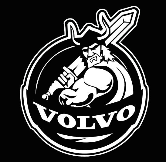 Volvo LOGO PROJECROTR LIGHTS Nr.62 (Menge 1 = 2 Logo Film / 2 Türleuchten)