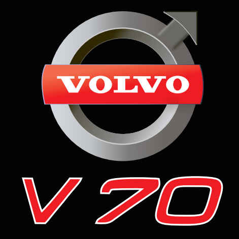 V 70 LOGO PROJECROTR LIGHTS Nr.24 (Menge 1 = 2 Logo Film / 2 Türleuchten)